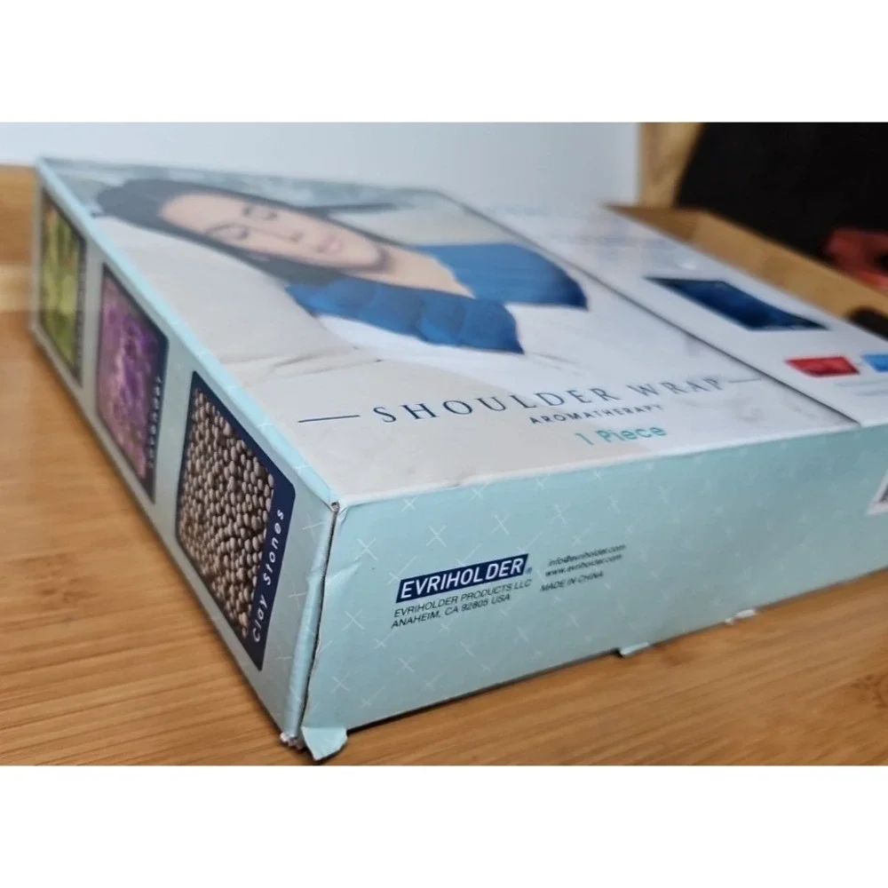 EVRIHOLDER NIB Healing Hot Cold Shoulder Wrap Aromatherapy Weighted Microwavable - Picture 11 of 16